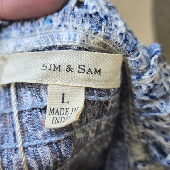 Sim & Sam Blue Ruffle Tiered Dress - Picture 8 of 10